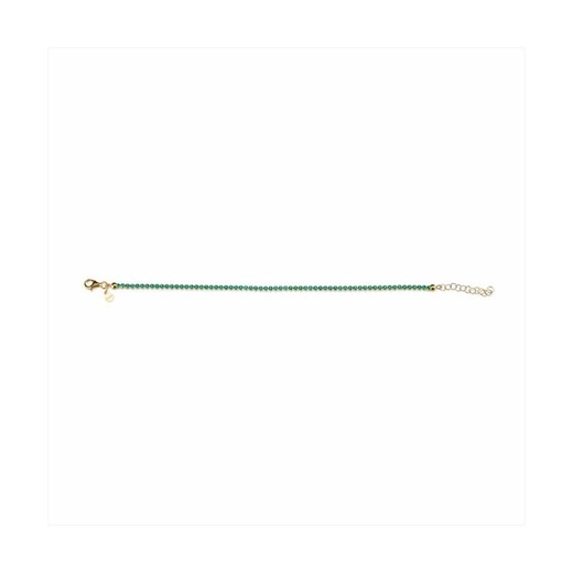 Pulsera Plata Dorada Sovrani 16+3cm J8225 Circonitas Verdes