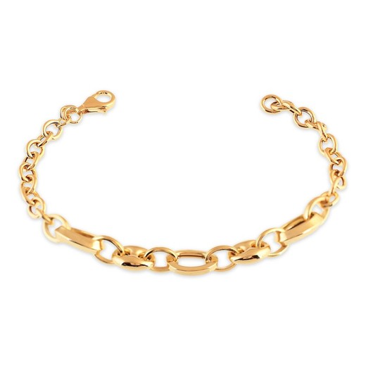 Pulsera Plata Dorada Sovrani 22,5cm AVP171 Cadena Eslabones