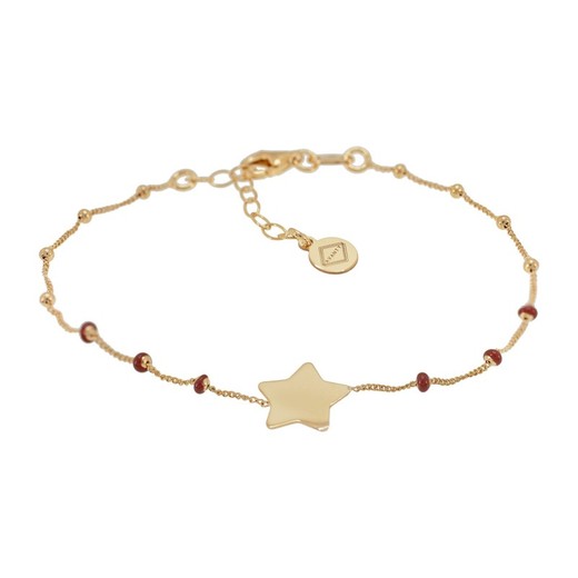 Pulsera Plata Dorada Sovrani AVP239 Estrella Bolas Esmaltadas