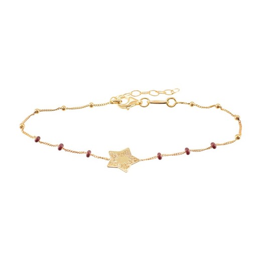 Pulsera Plata Dorada Sovrani AVP323 Estrella Bolas Esmaltadas