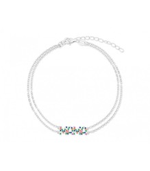 Pulsera Plata Liska Mujer MAMA03BR-M Mamá