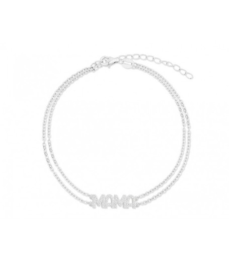 Pulsera Plata Liska Mujer MAMA03BR Mamá