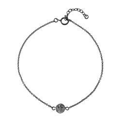 Bracelet Argent Noir 16,50+1,50cm PU00160RU Croix