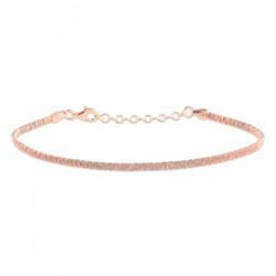 Pulsera Plata Rosa Sovrani 16+3cm AVP131 Liso