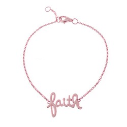 Pulsera Plata Rosada 17,50+1,50cm PU00122RO Faith