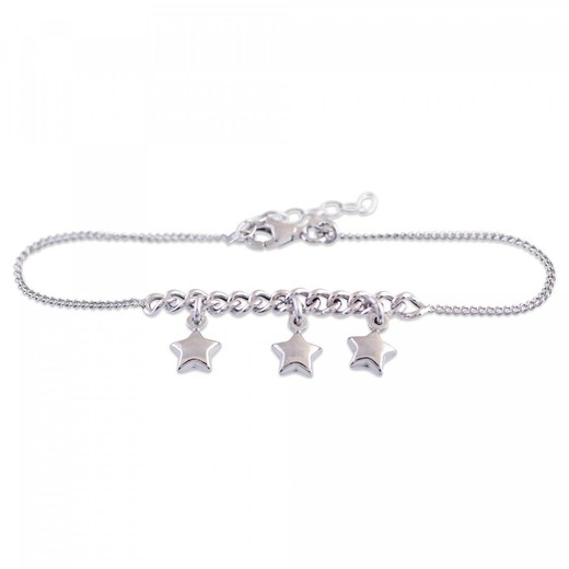 Pulsera Plata Sovrani 16+3cm AVP117 3 Estrellas