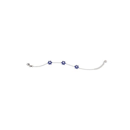 Pulsera Plata Sovrani 16+4cm J7374 Flores Circonitas Azules