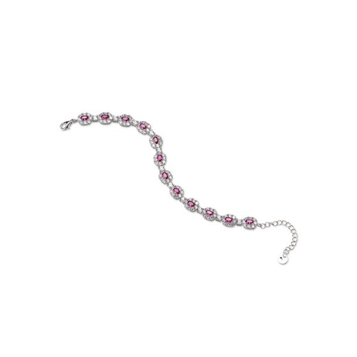 Pulsera Plata Sovrani 16+5cm J8115 Circonitas Rubies