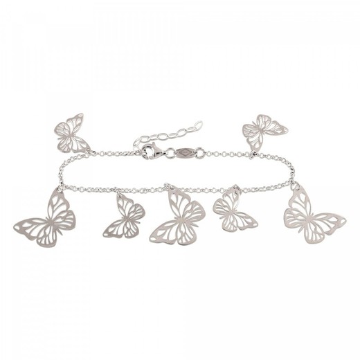 Pulsera Plata Sovrani 17+3cm AVP041 Mariposas