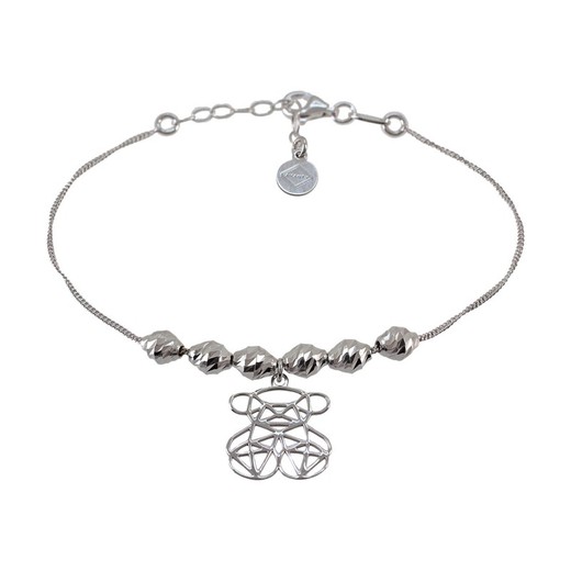 Pulsera Plata Sovrani 17+3cm AVP192 Oso Colgante