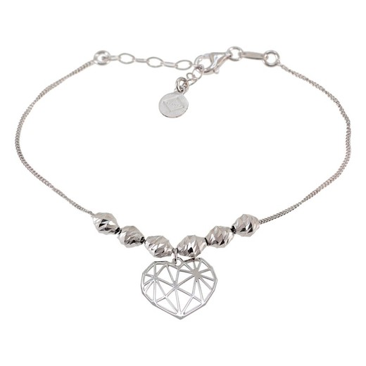 Pulsera Plata Sovrani 17+3cm AVP195 Corazón