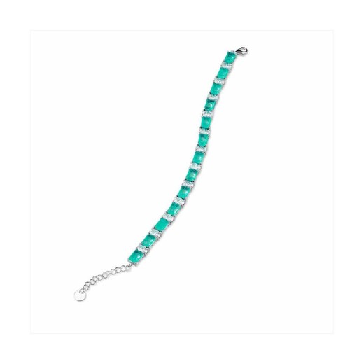 Pulsera Plata Sovrani 17+4cm J8326 Circonitas Verdes