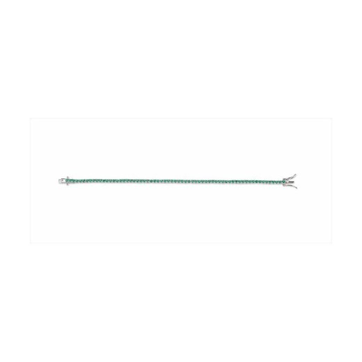 Pulsera Plata Sovrani 17cm J8817 Circonitas Verdes