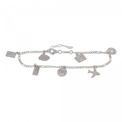 Pulsera Plata Sovrani 18+2cm AVP059 Charms De Viaje