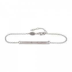 Pulsera Plata Sovrani AVP054 Corazón