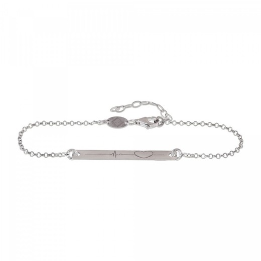 Pulsera Plata Sovrani AVP054 Corazón