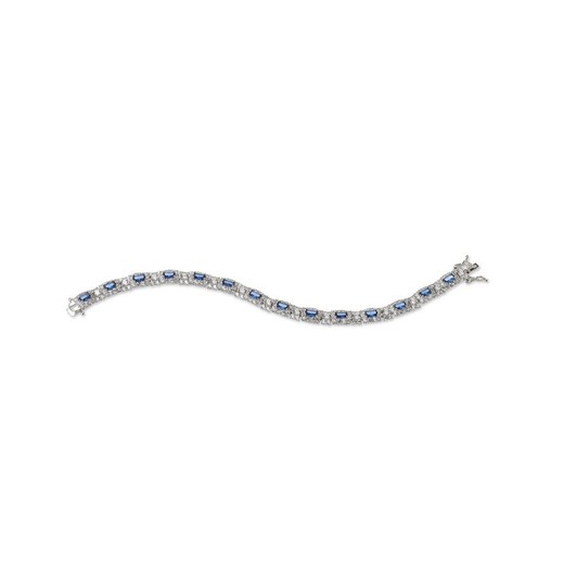 Pulsera Plata Sovrani J7186 Circonitas Zafiros