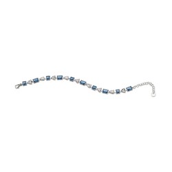 Pulsera Plata Sovrani J8164 Circonitas Topacios Azules