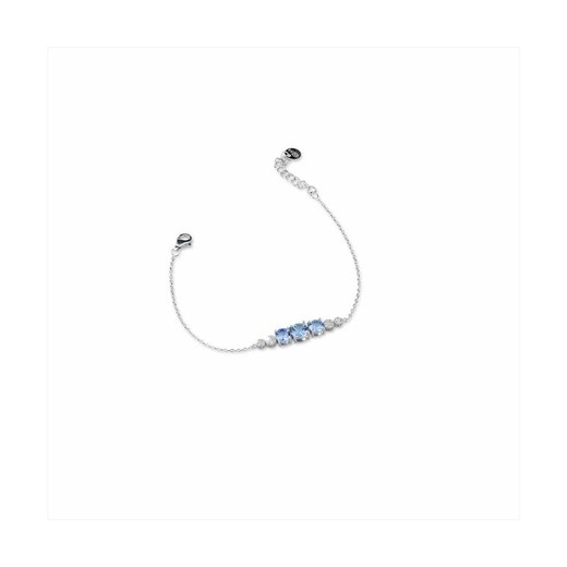 Pulsera Plata Sovrani J8334 Circonitas Aguamarina