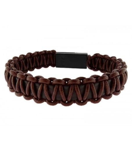 Pulsera USB Hombre Liska USB01M-I Piel Marrón IOS