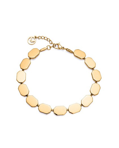 Pulsera Viceroy Acero Dorado 17,5+2cm Mujer 15159P01012  Minimalista