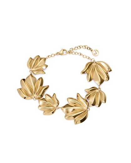 Pulsera Viceroy Acero Dorado 17,5+5,5cm Mujer 15158P01012 Hoja