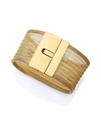 Pulsera Viceroy Acero Dorado 19cm Mujer 14193P01012 Cuff