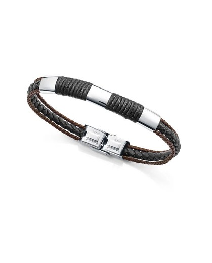 Pulsera Viceroy Hombre 14118P01010 Piel Negra