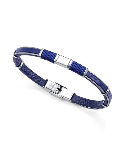 Pulsera Viceroy Hombre 14127P01013 Piel Azul