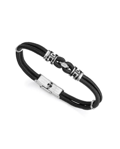 Pulseira masculina de nylon preta Viceroy 14017P01010