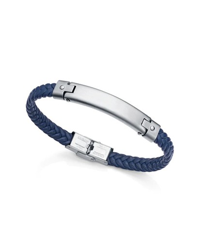 Bracelet en cuir bleu Viceroy pour homme 1485P01013