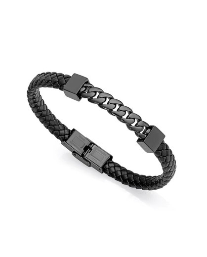 Pulseira masculina de couro marrom Viceroy 75325P01010