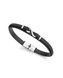 Viceroy Men's Black Leather Bracelet 14012P01010