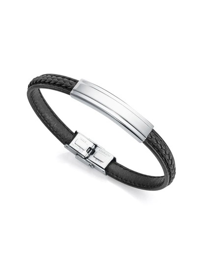 Pulsera Viceroy Hombre Piel Negra 14013P01010