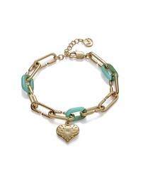 Pulsera Viceroy Mujer Acero Dorado Eslabones Corazón 1342P01012