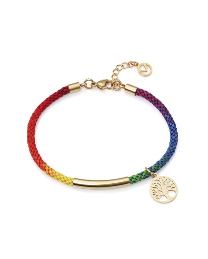 Bracelet Femme Viceroy Or Cordon Multicolore 1394P01012