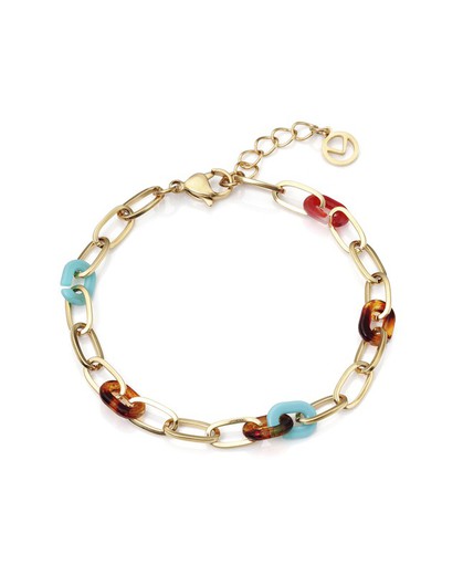 Bracciale Viceroy Donna Maglie Oro Multicolor 1399P01012