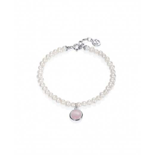 Bracelet de perles de pierre rose argent fille vice-roi 3022P000-60