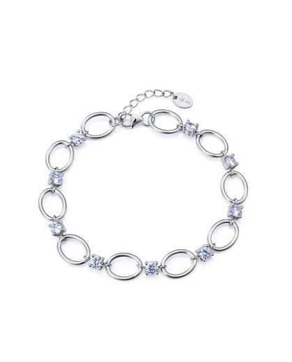 Pulsera Viceroy Plata 17,5+2cm Mujer 13226P000-30 Circonitas Azules