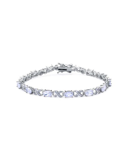 Pulsera Viceroy Plata 18,5cm Mujer 9141P000-30 Circonitas Azules