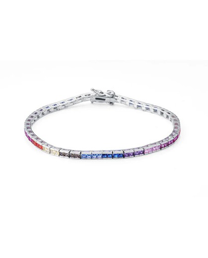 Pulsera Viceroy Plata 18,5cm Mujer 9144P000-39 Circonitas Multicolor