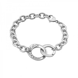 Pulsera Xernus Acero 3016-AA Eslabones Circonitas