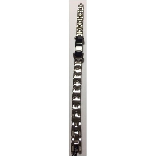 Pulsera Xernus Acero Negro 1078-AA Tipo Relojeria