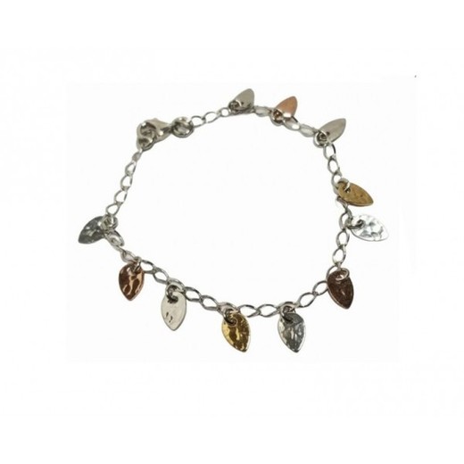 Pulsera Xernus Plata 2NF2583 Colgantes 3 Colores