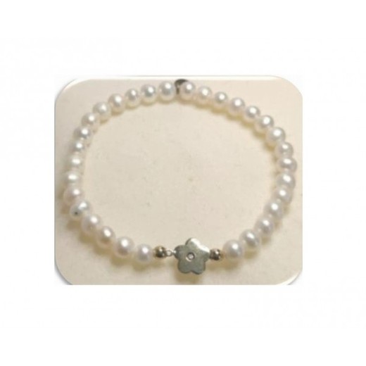 Pulsera Xernus Plata 3XE3113 Perlas Y Flor