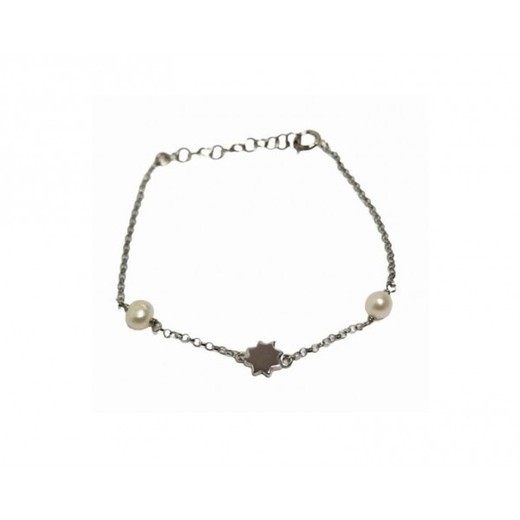 Pulsera Xernus Plata 3XE3144 Estrella Y Perlas