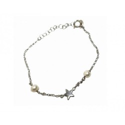 Pulsera Xernus Plata 3XE3148 Estrella Y Perlas