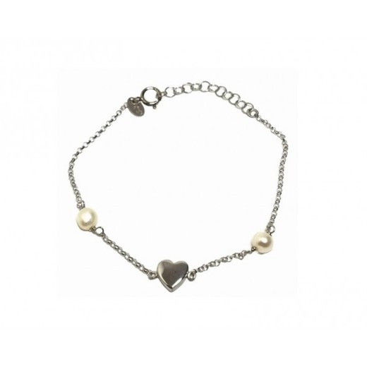 Pulsera Xernus Plata 3XE3151 Corazón Y Perlas