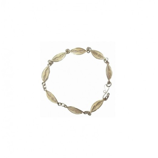 Pulsera Xernus Plata NF1539 Eslabones Labrados