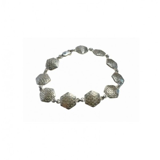 Pulsera Xernus Plata NF1810 Eslabones Hexagonales